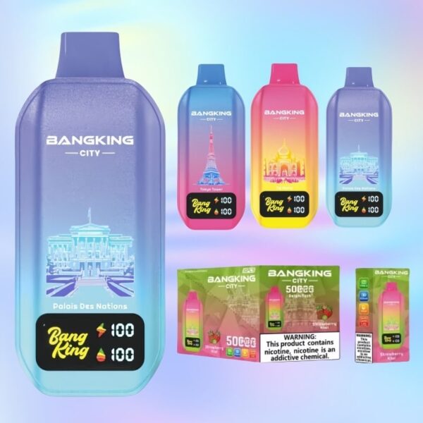 Acheter Pas cher Bang King City 50000 Puffs  vendre | Prix  8,34 | En  gros | VSVAPE