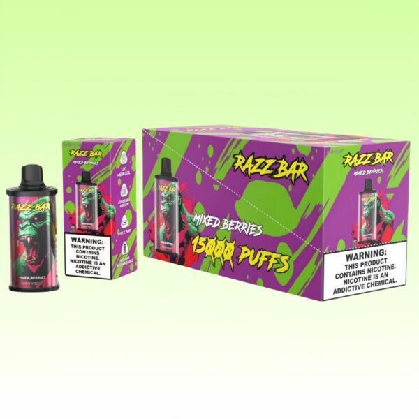 Razz Bar 15000 Puffs 3 Razz Bar Double Apple Goût