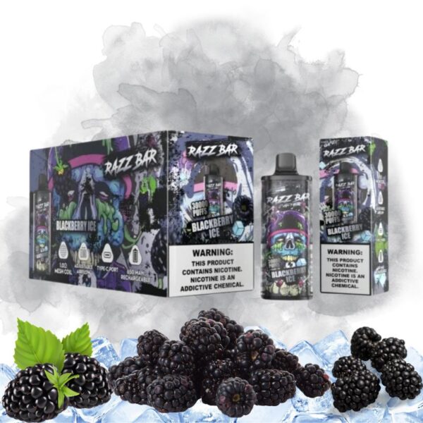 Blackberry Ice 12 Razz Bar Blackberry Ice Goût