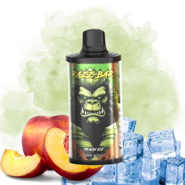 Peach Ice 9 Razz Bar Peach Ice Goût