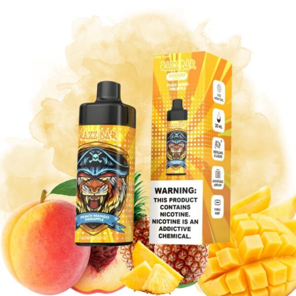 Peach Mango Pineapple 1 Razz Bar Peach Mango Pineapple Goût