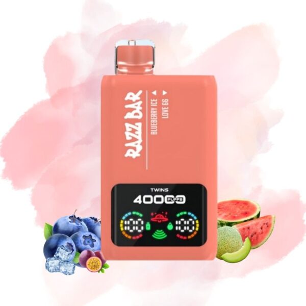 RazzBar40000Puffs1 Razz Bar Blueberry Ice & Love 66 Goût