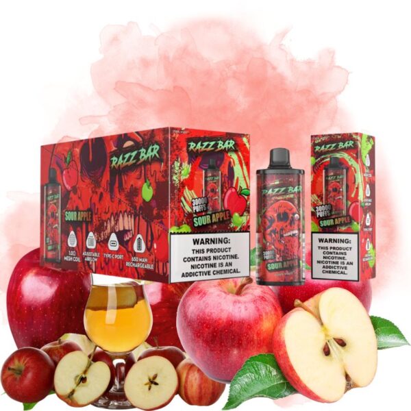 Sour Apple 15 Razz Bar Sour Apple Goût