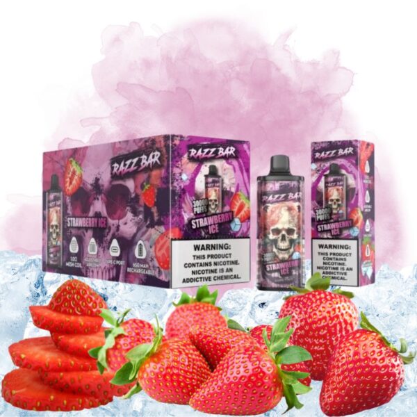 Strawberry Ice 16 Razz Bar Strawberry Ice Goût