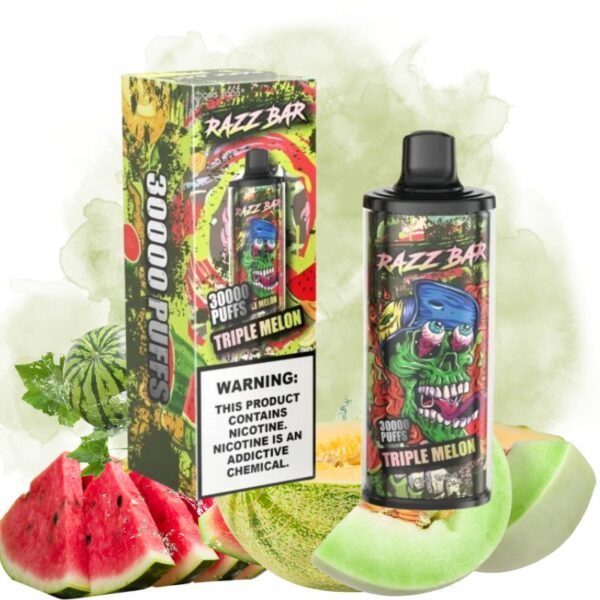 Triple Melon 18 Razz Bar Triple Melon Goût