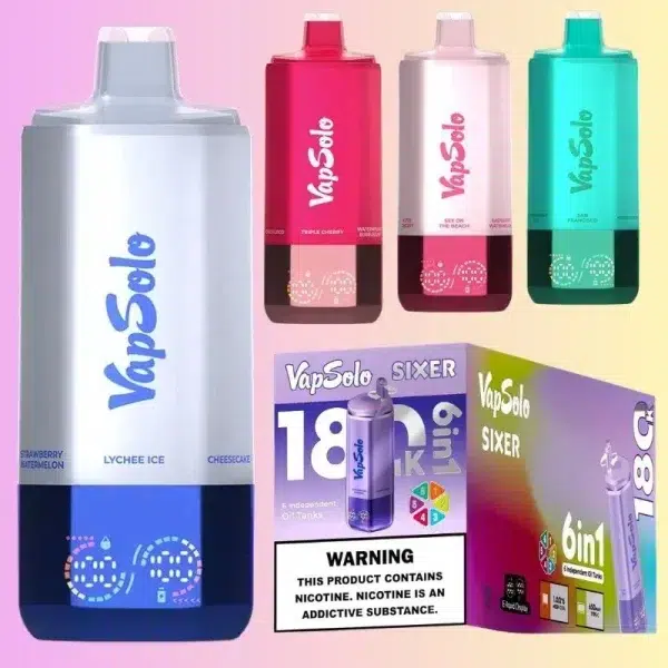 vapsolo sixer 180K Vapsolo 6in1 180K Puffs